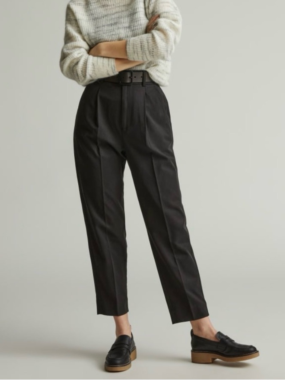 Everlane the Draper tapered pant in Black size 00
